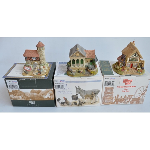 403 - Eight Yorkshire cottages and buildings from Lilliput Lane to include The Toy Box (Tadcaster), The Pi... 