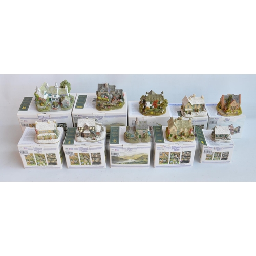 404 - Ten Cumbria/Lake District themed Lilliput Lane cottages and buildings to include Skiddaw, Snowed Inn... 