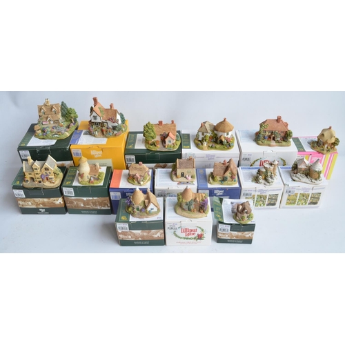 406 - Sixteen East Anglia/Kent,Cambridgeshire themed Lilliput Lane cottages and buildings to include Sugar... 