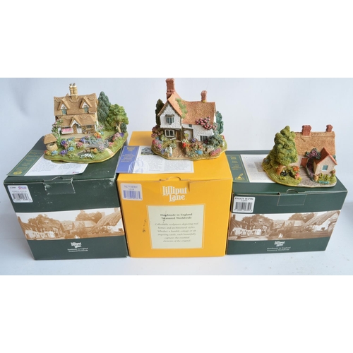 406 - Sixteen East Anglia/Kent,Cambridgeshire themed Lilliput Lane cottages and buildings to include Sugar... 