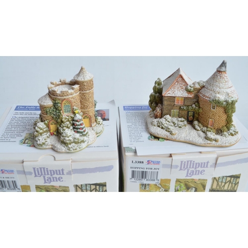 406 - Sixteen East Anglia/Kent,Cambridgeshire themed Lilliput Lane cottages and buildings to include Sugar... 