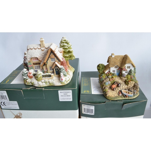 407 - Fifteen Lilliput Lane cottages and buildings, all South/South West England themed to include The Lob... 