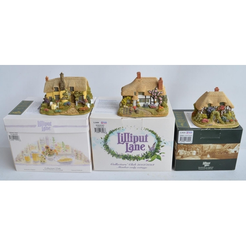 407 - Fifteen Lilliput Lane cottages and buildings, all South/South West England themed to include The Lob... 