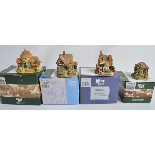 407 - Fifteen Lilliput Lane cottages and buildings, all South/South West England themed to include The Lob... 