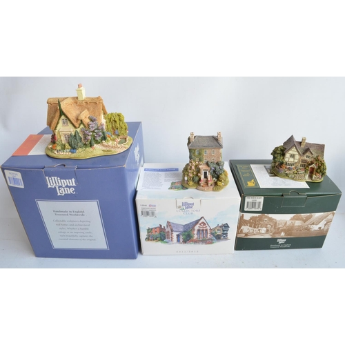 408 - Eleven Lilliput Lane cottages and buildings from Beds/Herts/Bucks/Oxfordshire/Surrey/Northants to in... 