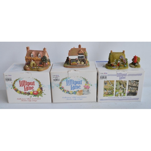 408 - Eleven Lilliput Lane cottages and buildings from Beds/Herts/Bucks/Oxfordshire/Surrey/Northants to in... 