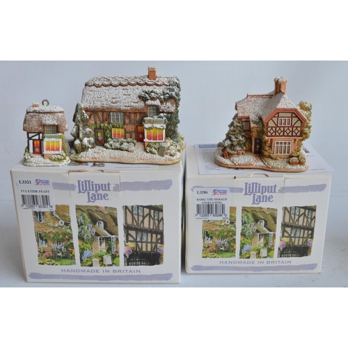 408 - Eleven Lilliput Lane cottages and buildings from Beds/Herts/Bucks/Oxfordshire/Surrey/Northants to in... 