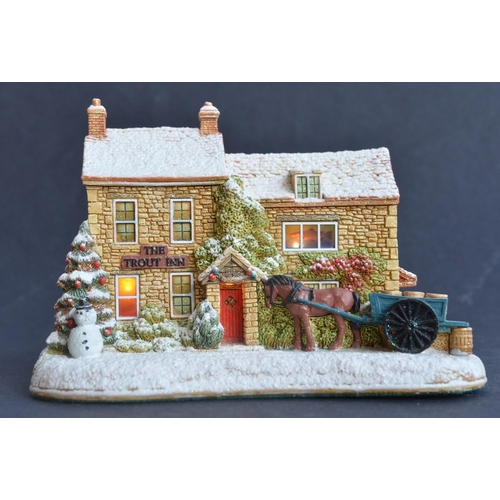 409 - Eleven Berkshire/Gloucestershire/Herefordshire/Wilts etc themed Lilliput Lane cottages and buildings... 