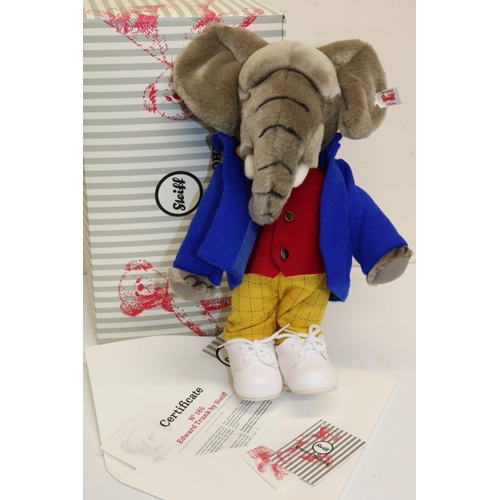 486 - Steiff Danbury Mint soft toy 'Edward Trunk' (Rupert the Bear), limited edition of 5,000, H29cm, with... 