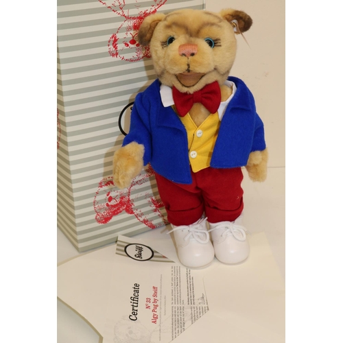 488 - Steiff Danbury Mint soft toy 'Algy Pug' (Rupert the Bear), limited edition of 5,000, H29cm, with box... 