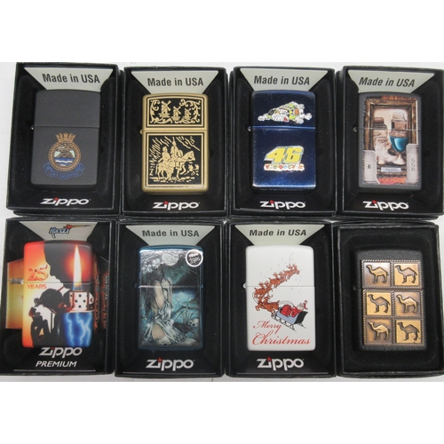 663 - Zippo lighter, 49700 Mazzi 25th Anniversary; 49764 Victoria Frances and six other Zippo lighters