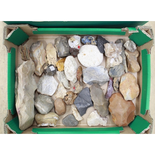 546 - Large selection of flint tools of various types, origins and styles