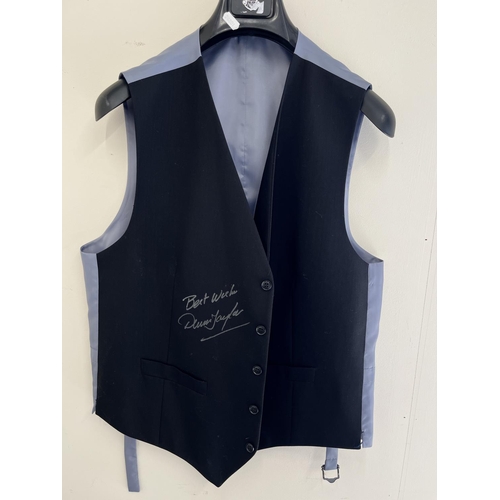 833 - The Dennis Taylor Collection, M & S Collection waistcoat, signed 'Best Wishes Dennis Taylor' (match ... 