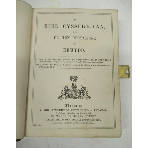 826 - Dennis Taylor Collection - Selection of 19th century Welsh language religious books with significant... 