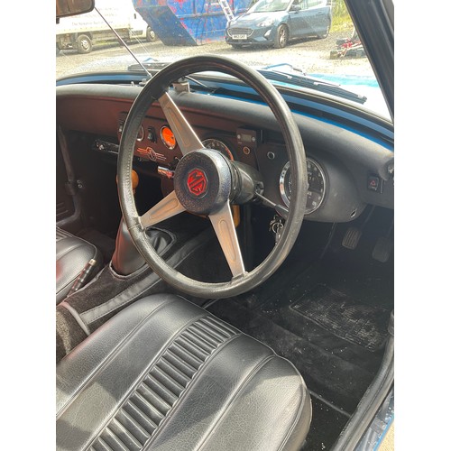 880 - Convertible Soft Top MG Midget in Sky Blue Finish. Fully restored to immaculate condition (spent mos... 