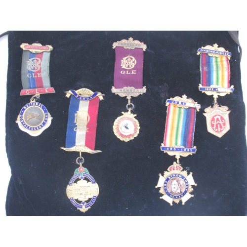 858 - R.O.A.B. - set of 5 medals to inc. National Convalescent Fund, Grovehouse Orphanage Harrogate, Liver... 