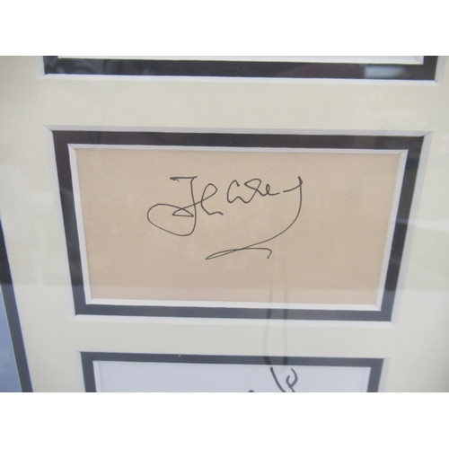 865 - Fawlty Towers multi-signature framed montage with signatures from John Cleese, Prunella Scales, Andr... 