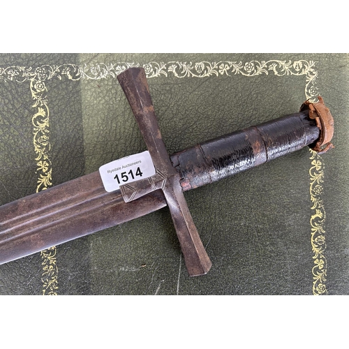 361 - Victorian Medieval style sword, 32.5