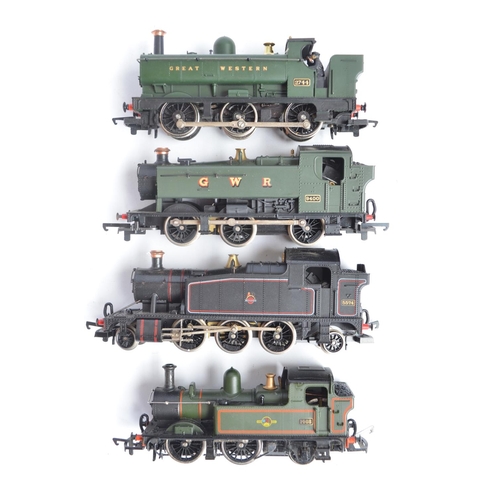 12 - Eight boxed OO gauge electric steam train models, various manufacturers to include Bachmann 053 Stan... 