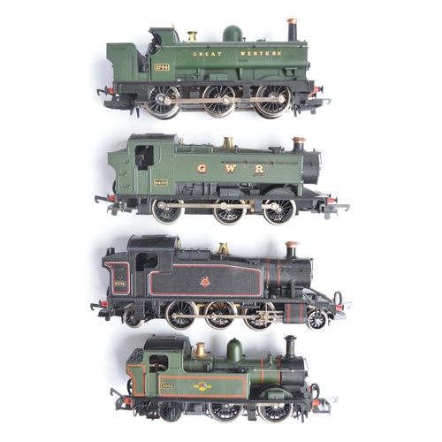 12 - Eight boxed OO gauge electric steam train models, various manufacturers to include Bachmann 053 Stan... 