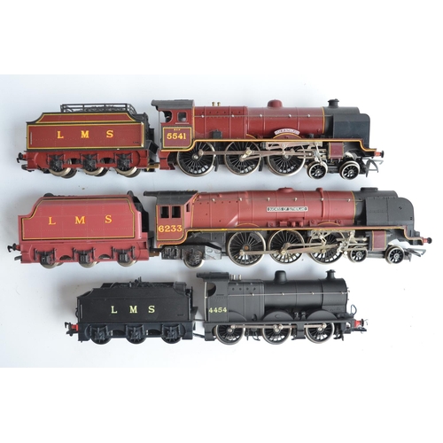 14 - Five boxed OO gauge electric steam train models from Hornby to include R357 LMS 4-6-0 Patriot Class ... 