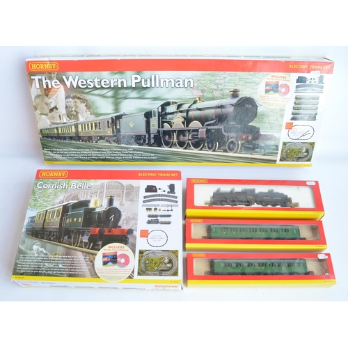 18 - Two boxed Hornby OO gauge electric train sets to include R1048 The Western Pullman electric train se... 