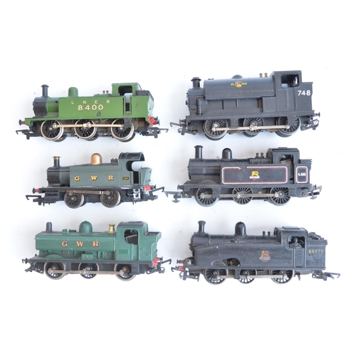 20 - Fourteen previously run OO gauge electric steam train models, various manufacturers to include Tri-a... 