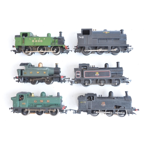 20 - Fourteen previously run OO gauge electric steam train models, various manufacturers to include Tri-a... 