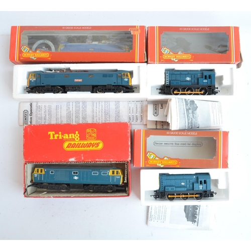 22 - Fifteen previously run boxed OO gauge electric diesel locomotive train models from Hornby and Mainli... 