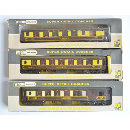 7 - Three boxed Wrenn OO gauge Pullman Super Detail coaches (standard release) to include W6000 2nd clas... 