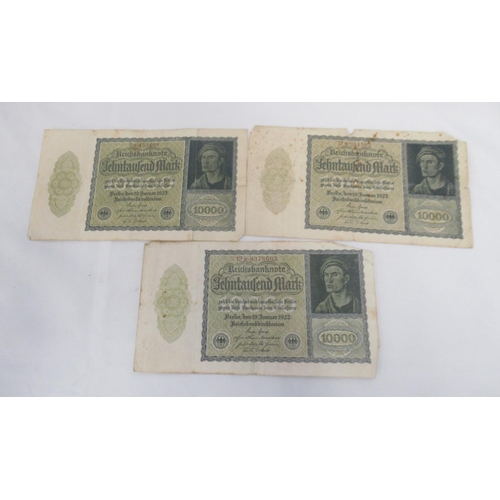 219 - Linder folder containing mixed collection of German banknotes (123)