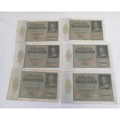 219 - Linder folder containing mixed collection of German banknotes (123)