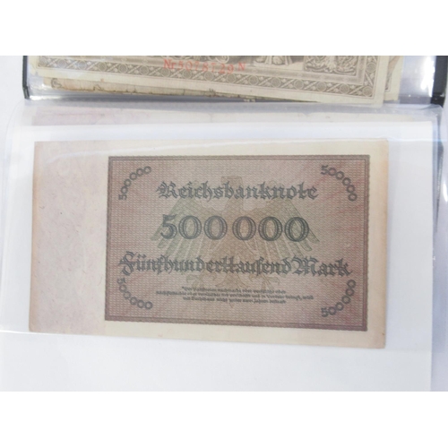 219 - Linder folder containing mixed collection of German banknotes (123)