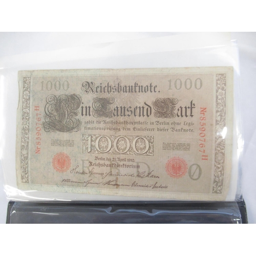 219 - Linder folder containing mixed collection of German banknotes (123)