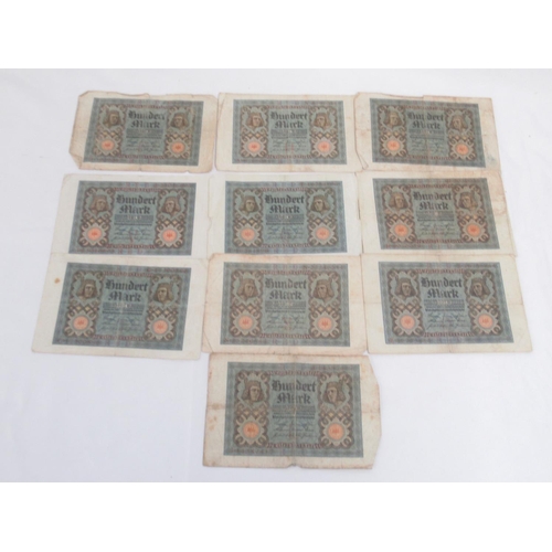 219 - Linder folder containing mixed collection of German banknotes (123)