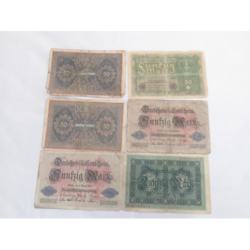 219 - Linder folder containing mixed collection of German banknotes (123)