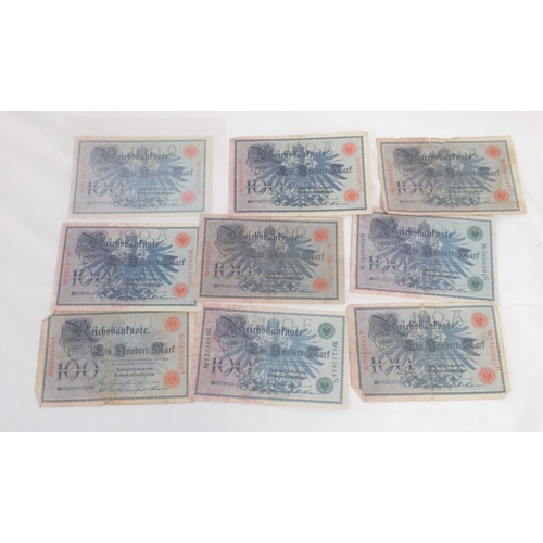 219 - Linder folder containing mixed collection of German banknotes (123)