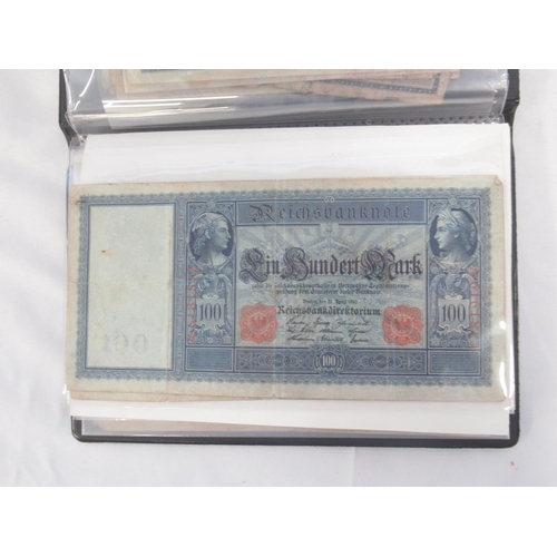 219 - Linder folder containing mixed collection of German banknotes (123)