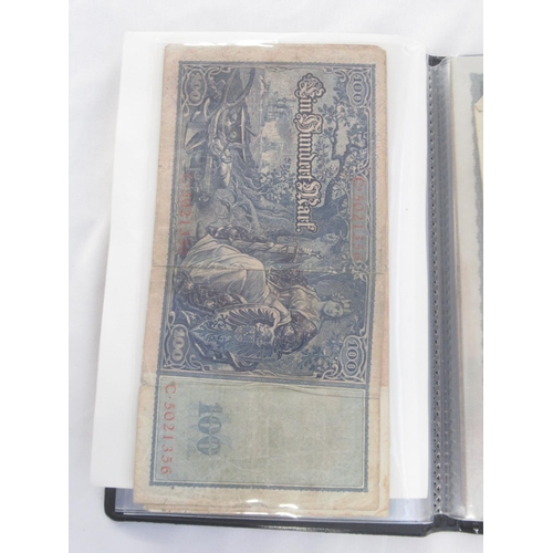 219 - Linder folder containing mixed collection of German banknotes (123)