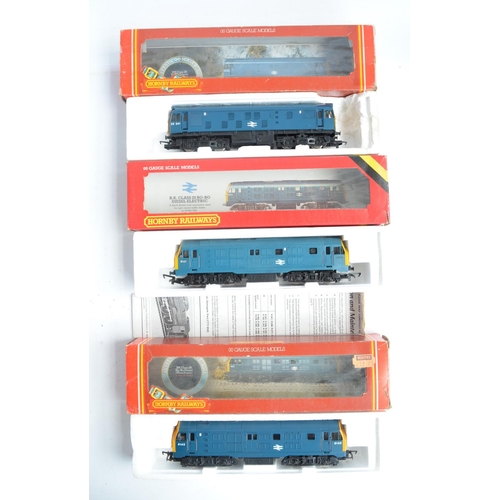 27 - Nine previously run boxed OO gauge electric diesel locomotive train models (4x Class 25, 2x Class 29... 