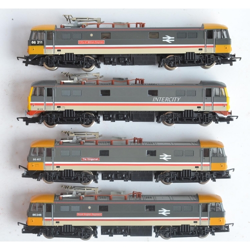 29 - Seven previously run boxed OO gauge electric diesel locomotive train models from Hornby to include 4... 