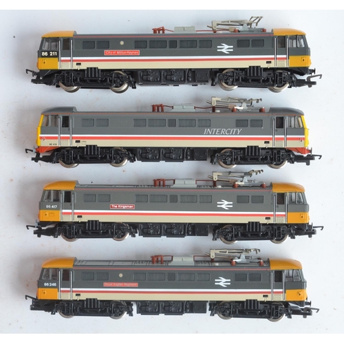 29 - Seven previously run boxed OO gauge electric diesel locomotive train models from Hornby to include 4... 