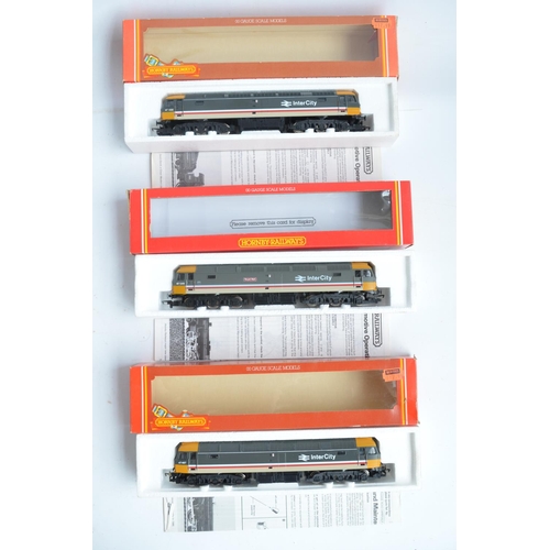 29 - Seven previously run boxed OO gauge electric diesel locomotive train models from Hornby to include 4... 