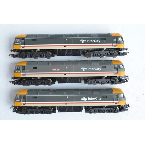 29 - Seven previously run boxed OO gauge electric diesel locomotive train models from Hornby to include 4... 