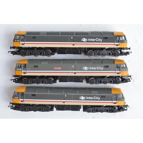 29 - Seven previously run boxed OO gauge electric diesel locomotive train models from Hornby to include 4... 