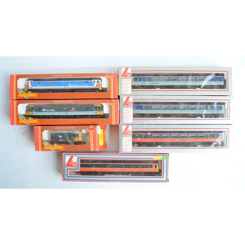 32 - Collection of previously run boxed OO gauge electric locomotive train models from Hornby and Lima to... 