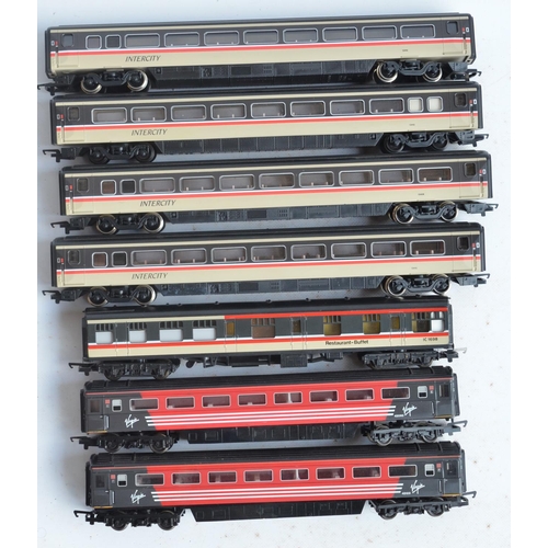 36 - Collection of unboxed previously run OO gauge BR InterCity 125 and Virgin high speed electric train ... 