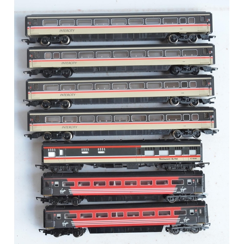 36 - Collection of unboxed previously run OO gauge BR InterCity 125 and Virgin high speed electric train ... 