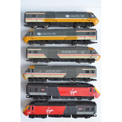 36 - Collection of unboxed previously run OO gauge BR InterCity 125 and Virgin high speed electric train ... 