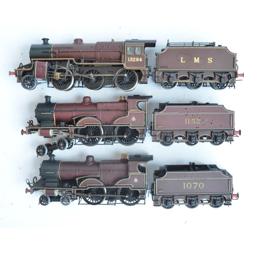 40 - Six kitbuilt white metal and brass OO gauge steam locomotive models with boxes